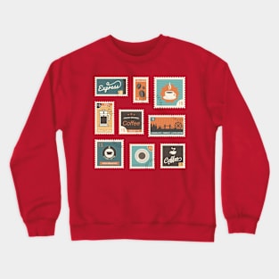 Coffee Stamp Collection Crewneck Sweatshirt